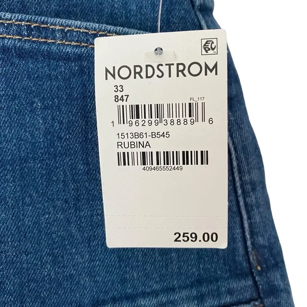 Paige NWTs Alexis Cargo High Rise Barrel Leg Jeans size 33 - Picture 5 of 13